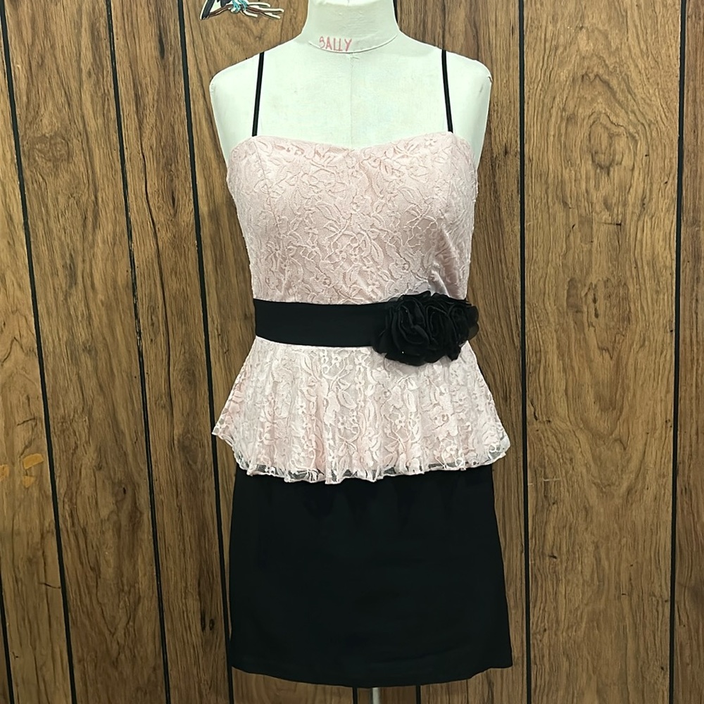 Women’s Black and pink Party Dress Size 11